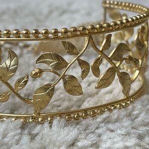 Gold Finish Ball Chain Choker Necklace